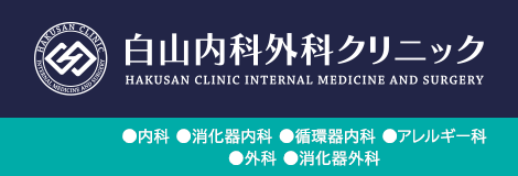 白山内科外科クリニック HAKUSAN CLINIC INTERNAL MEDICINE AND SURGERY 内科・消化器内科・循環器内科・アレルギー科・外科・消化器外科